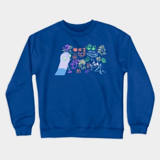 Bluey - Tradies Chalk Drawing Crewneck Sweatshirt